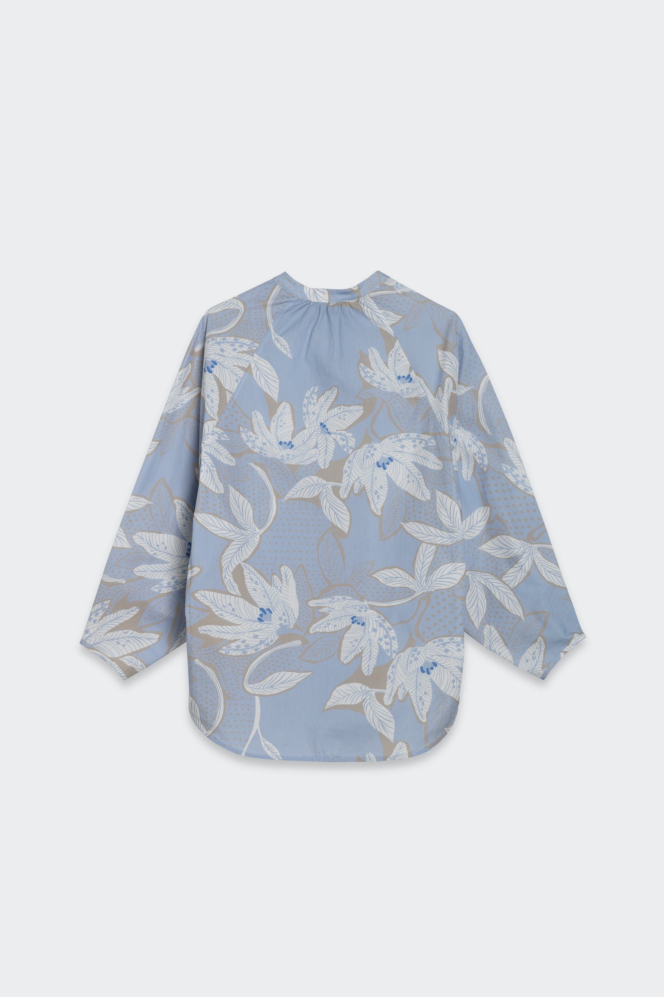 Printed Half visible Placket Shirt back 