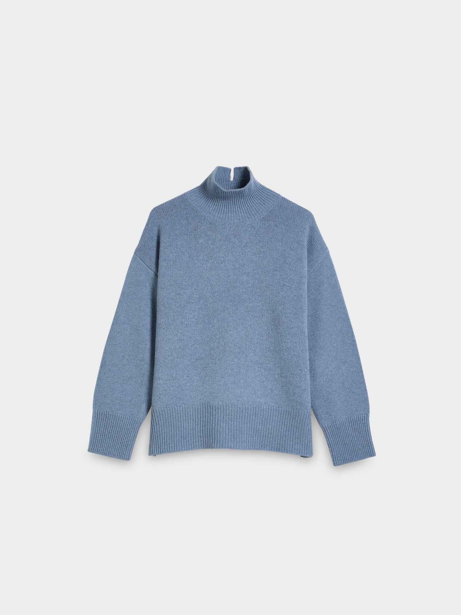 Rib Contrast Knit Sweater