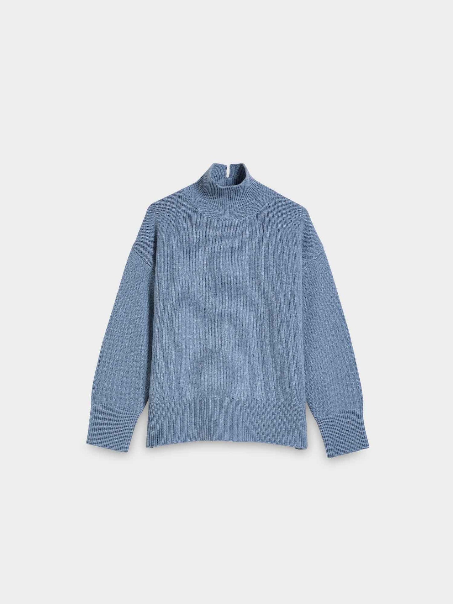 Rib Contrast Knit Sweater