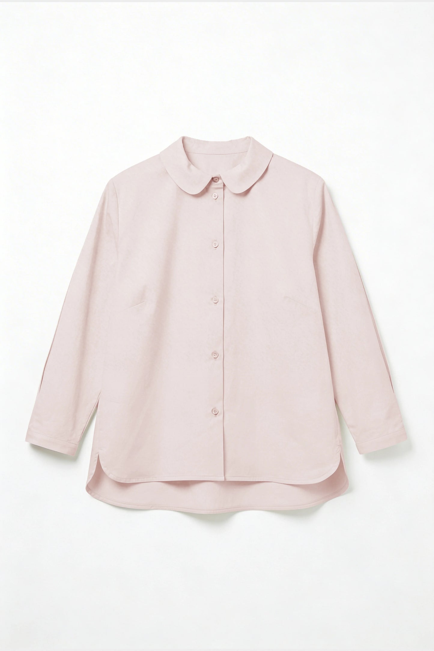 Roundish Collar Blouse