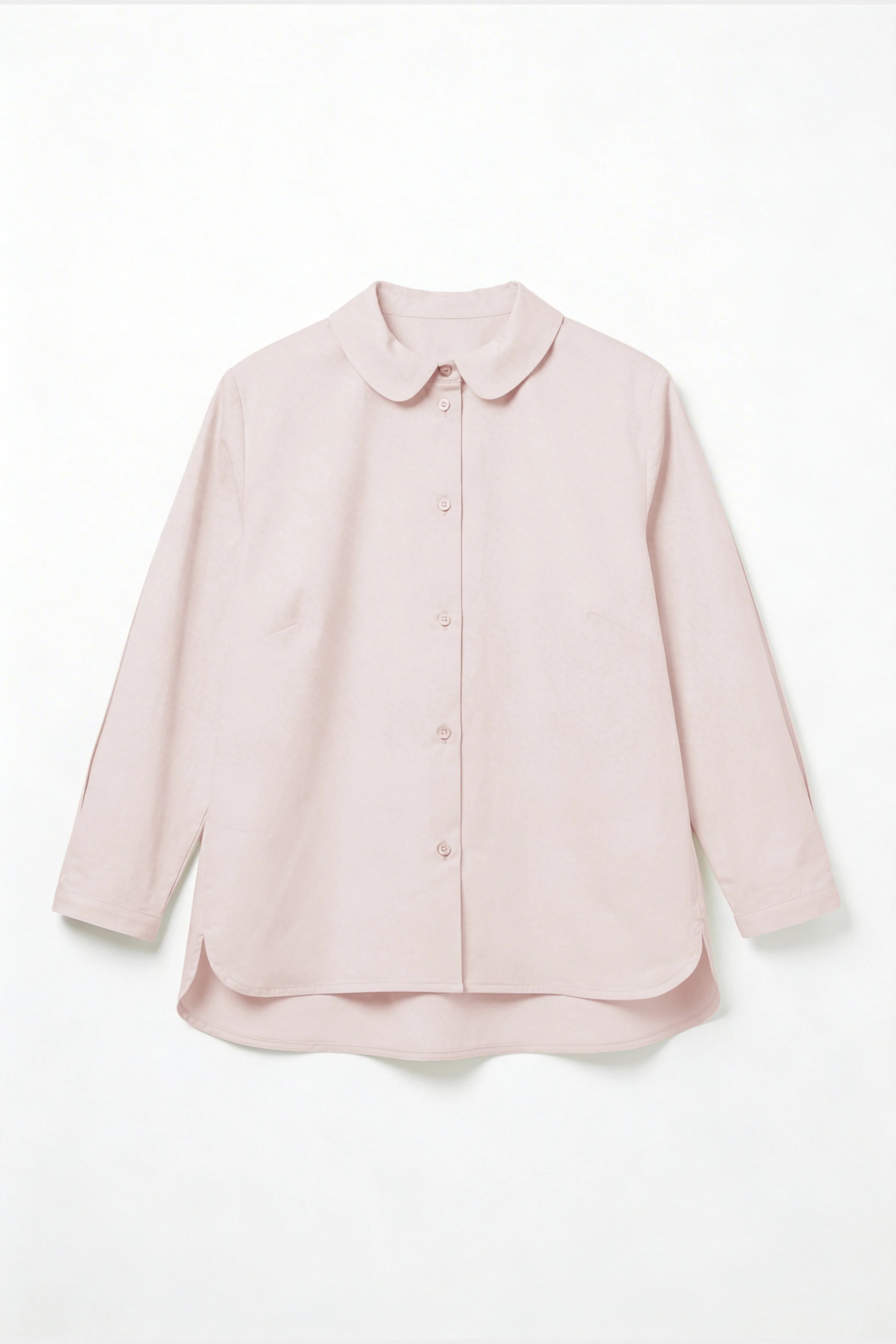 Roundish Collar Blouse