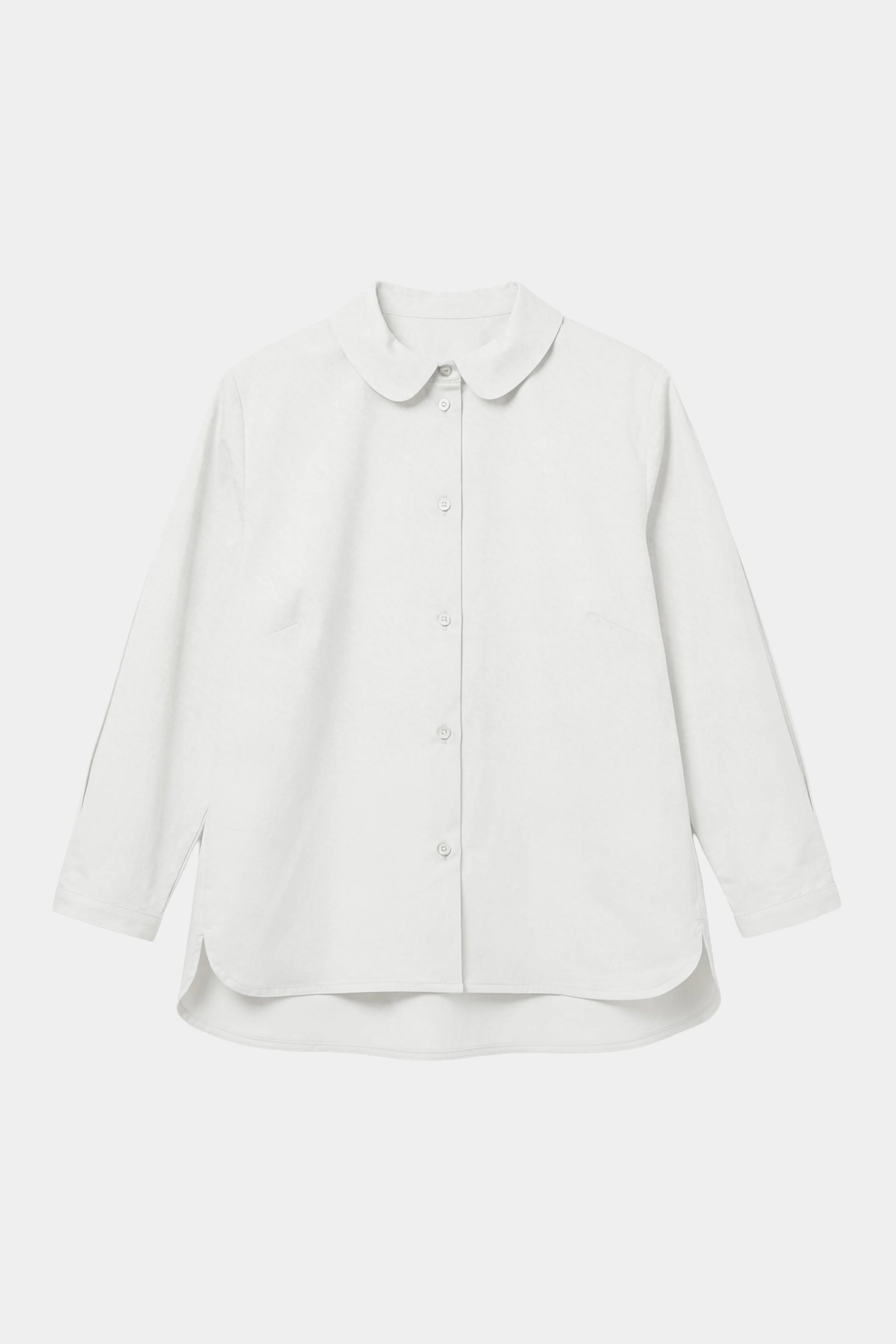 Roundish Collar Blouse 