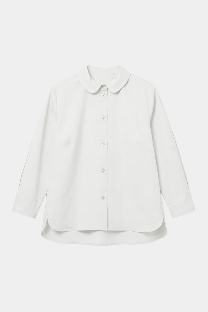 Roundish Collar Blouse 
