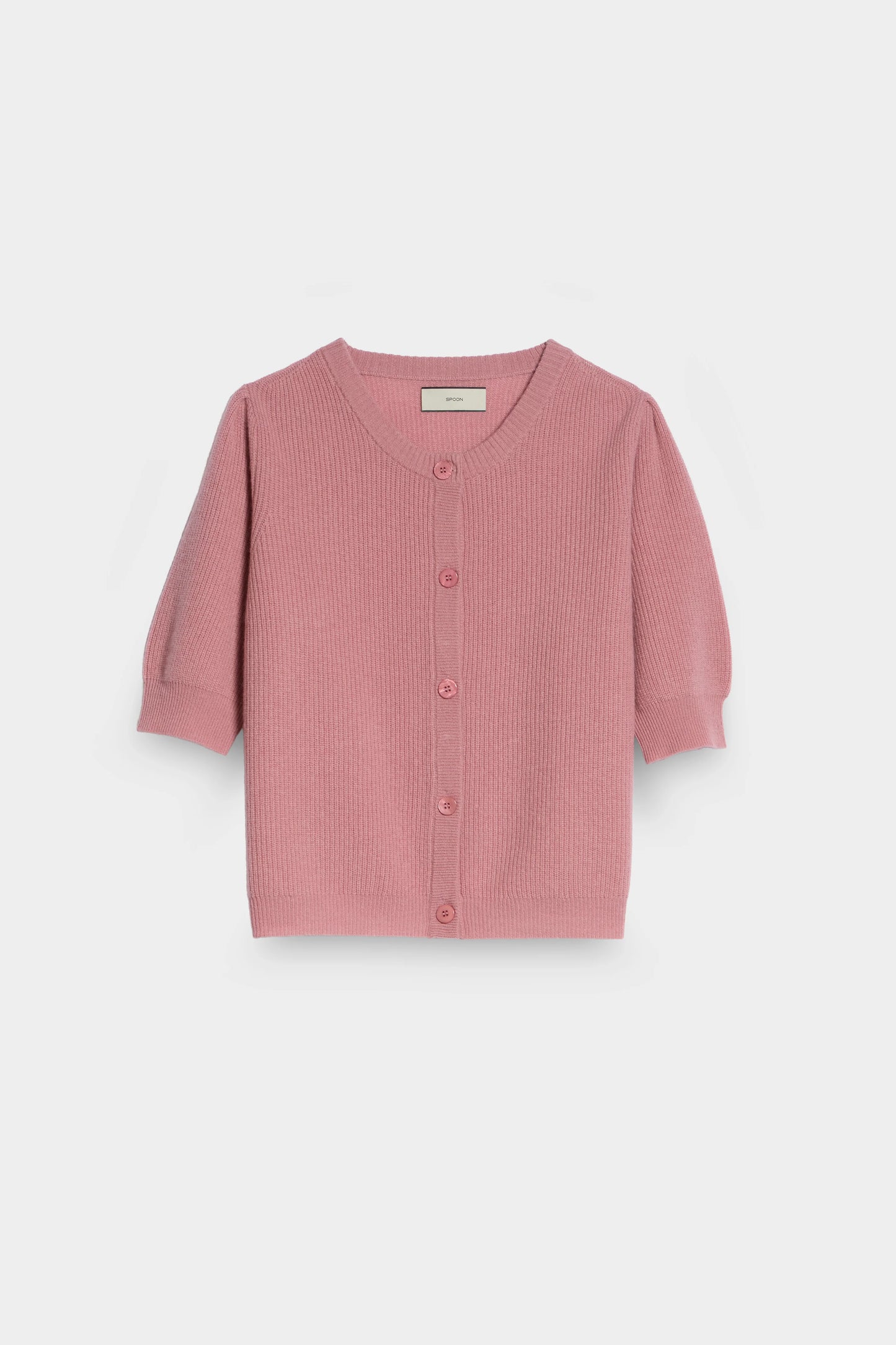 Short Buttoned Cardigan front