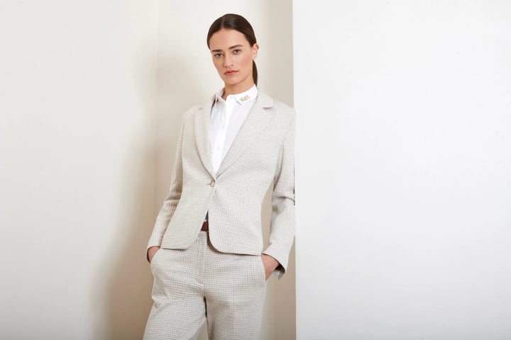 Single Breasted Check Blazer
