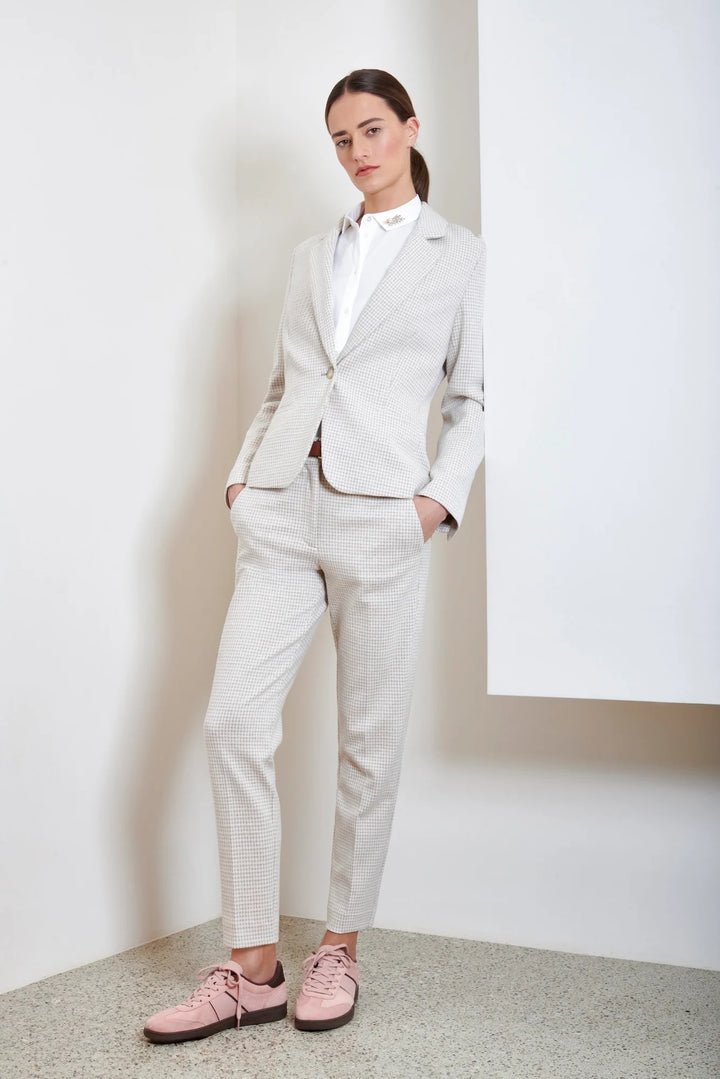 Single Breasted Check Blazer