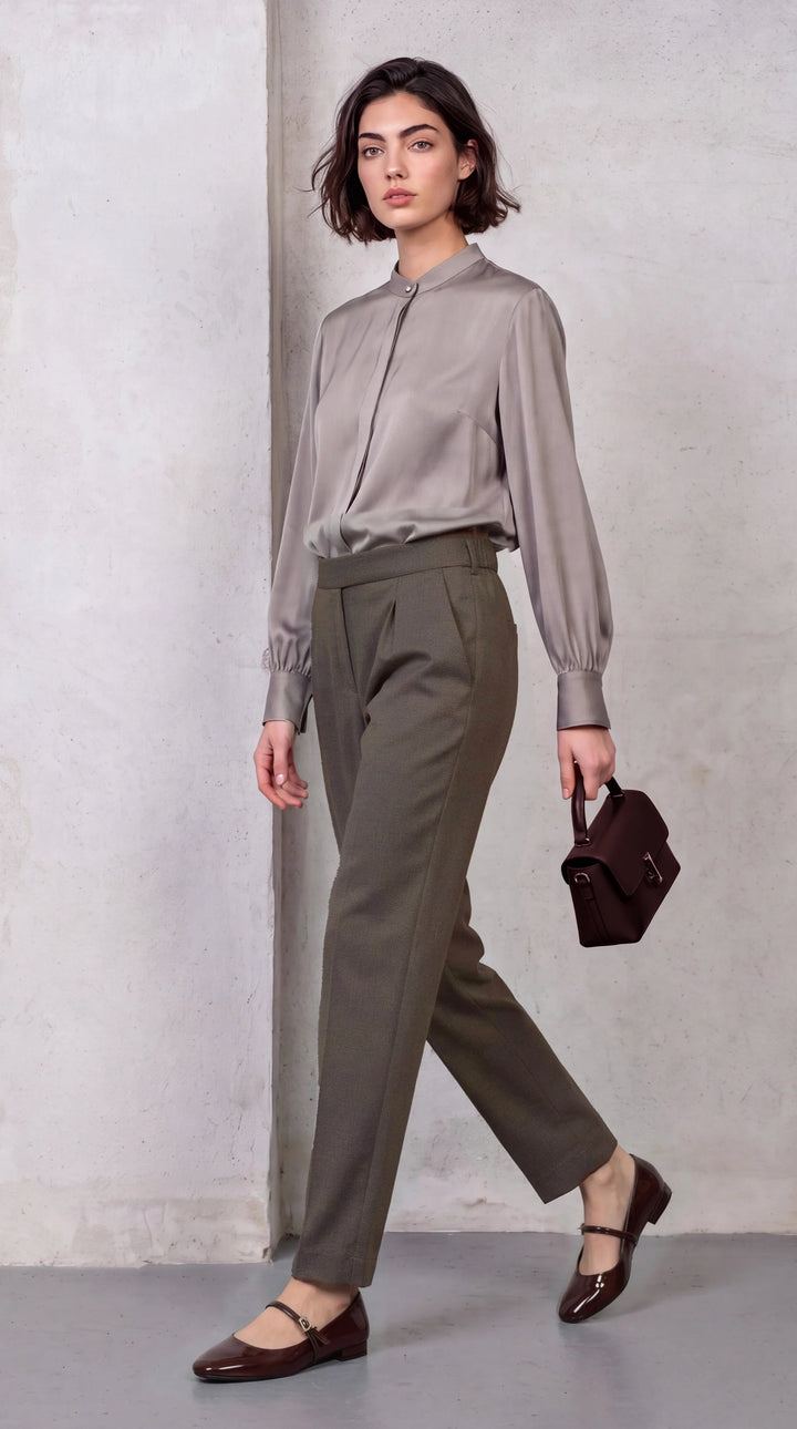 Slim Fit Pants model