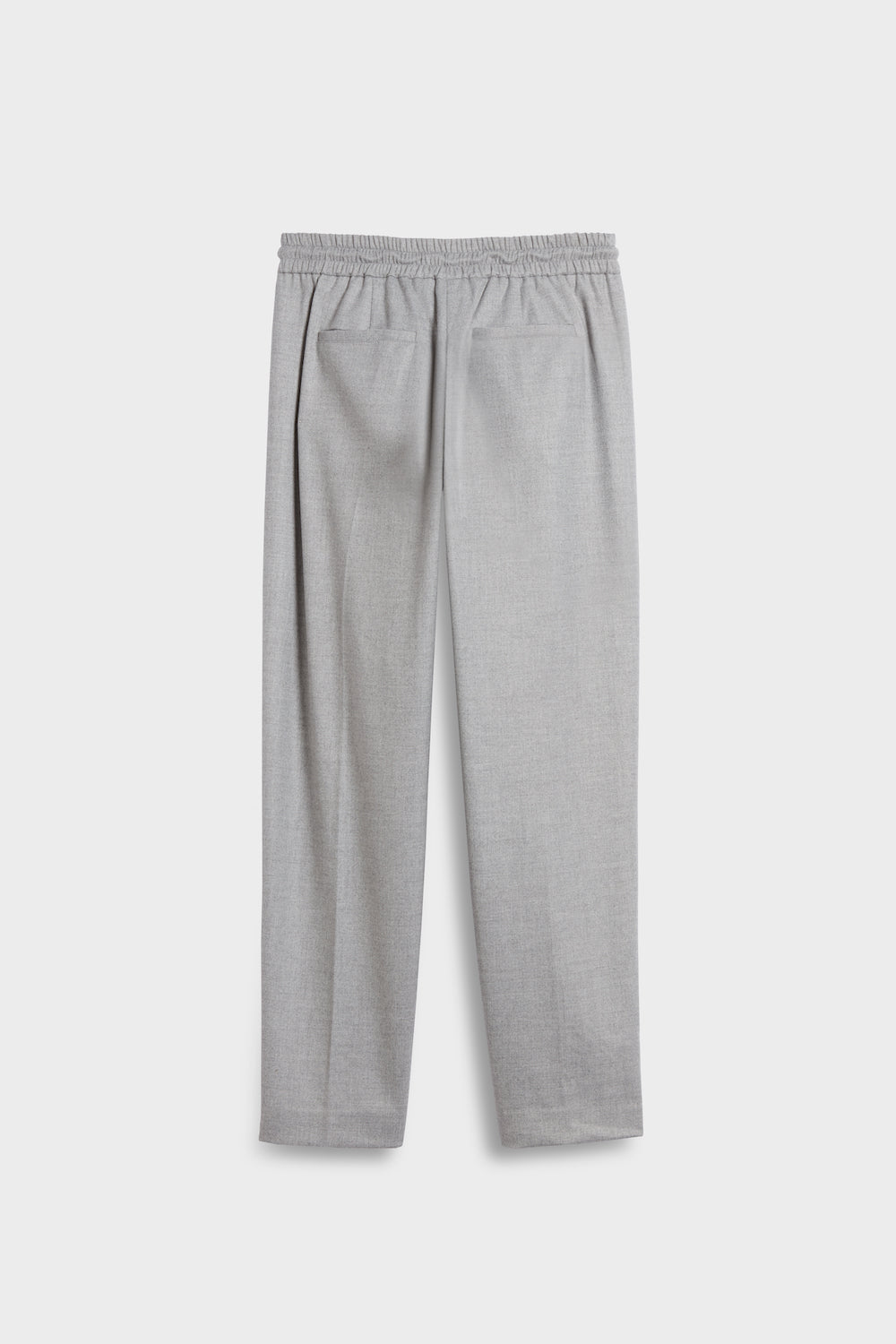 Flannel Pants with Faux Leather Strings