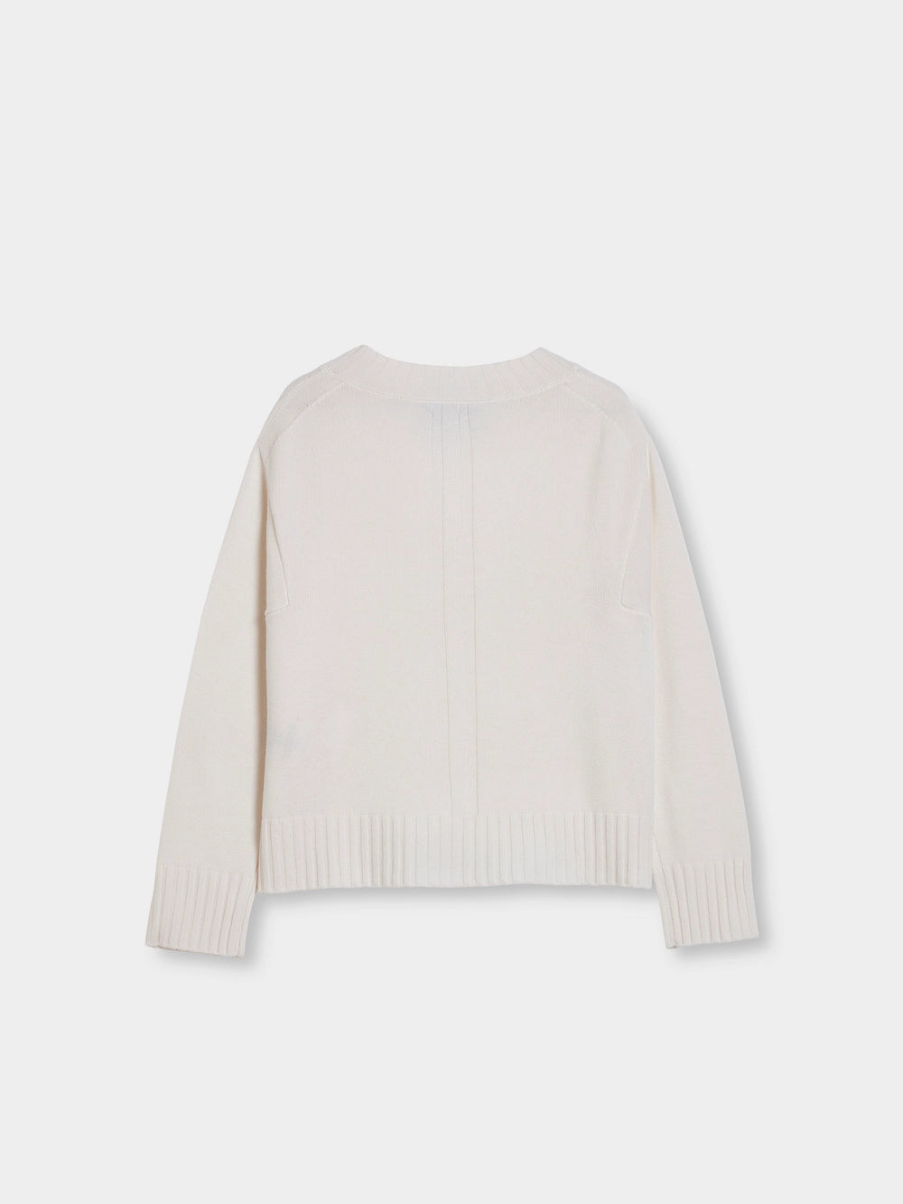 back panel wool cashmere sweater back