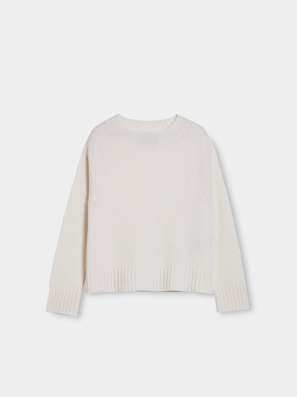 back panel wool cashmere sweater front