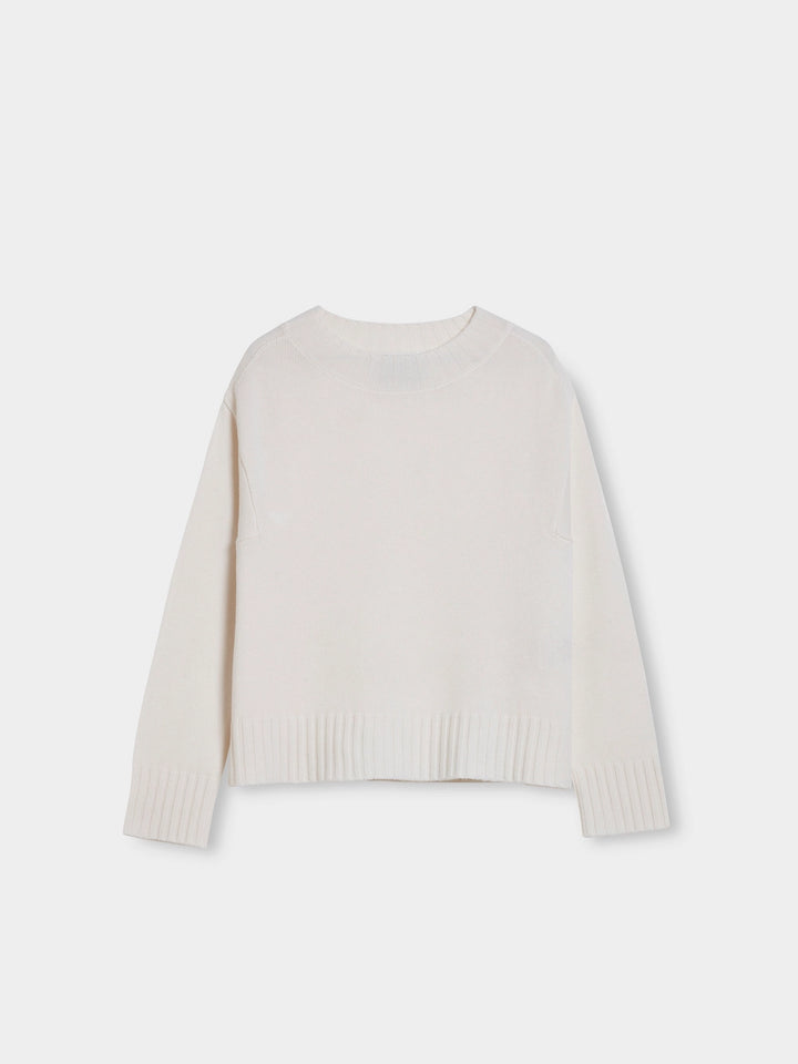 back panel wool cashmere sweater front