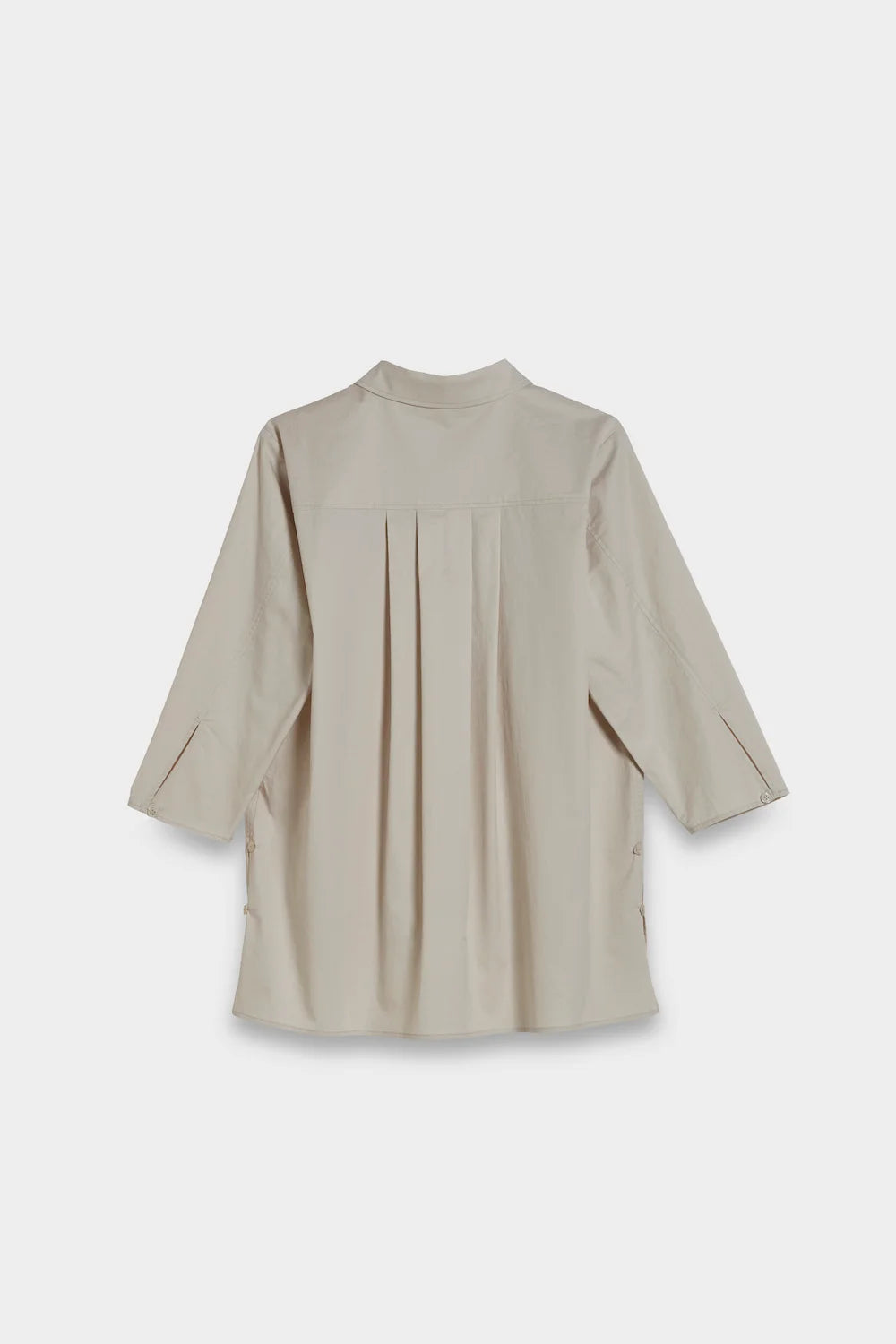 back pleat poplin blouse back