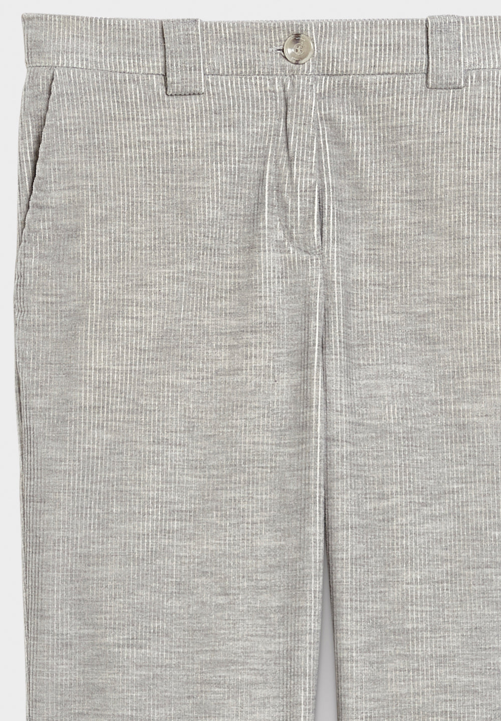 chino cord pants detail