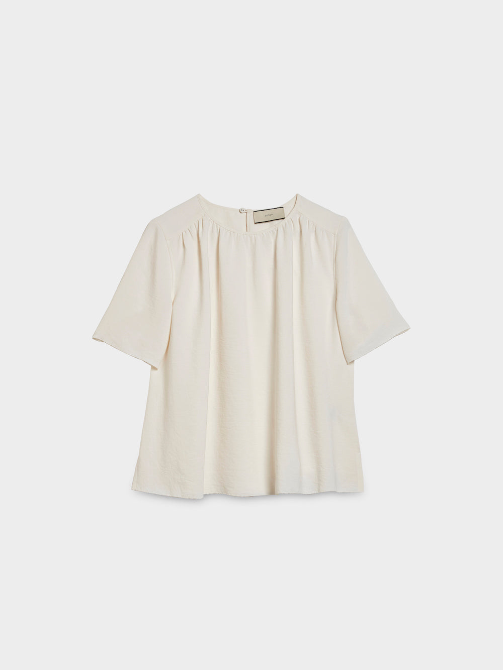 crepe blouse with gathering front