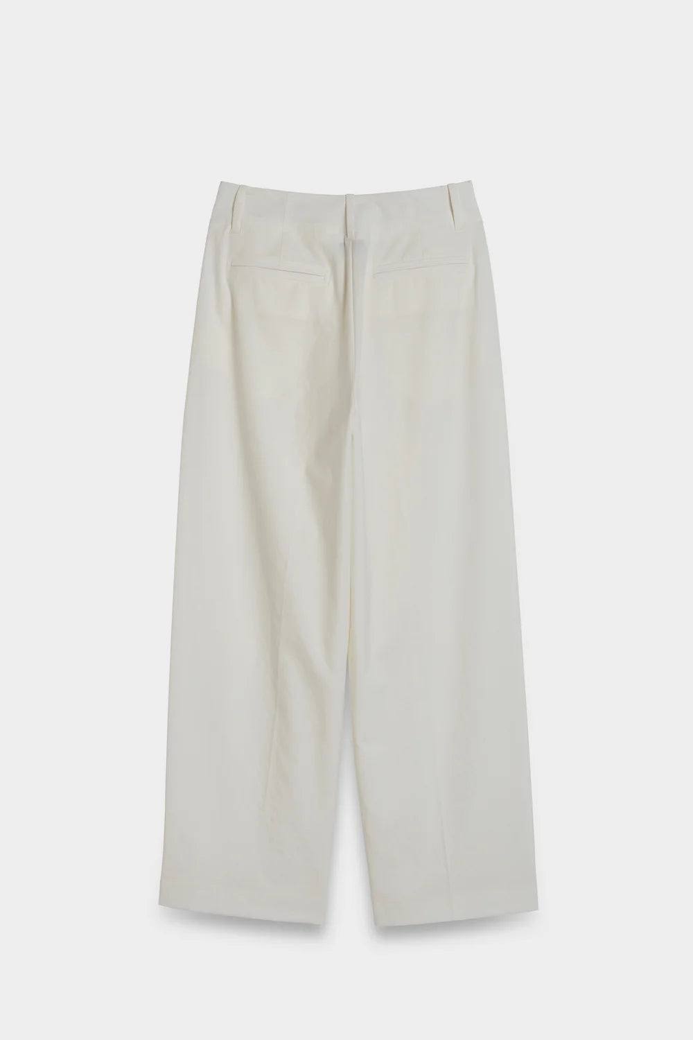 double pleated pants back