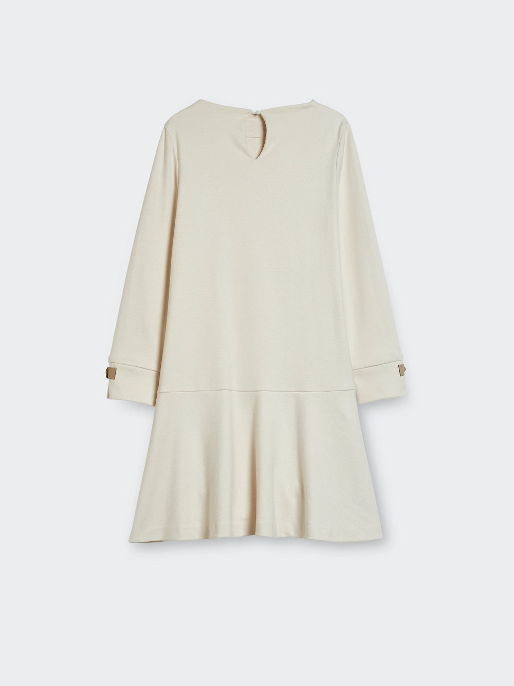 draped pleat jersey dress back