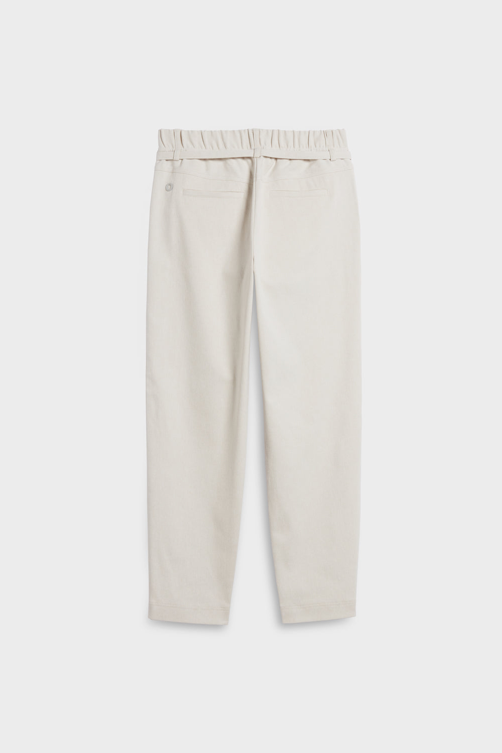 drill pants with elegant belt back