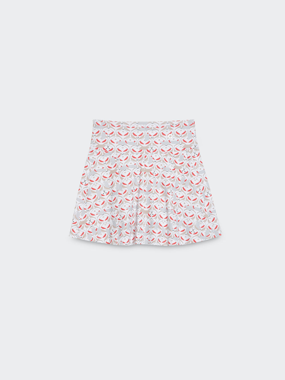 Geo Print Skirt with Back Pocket - SPOON