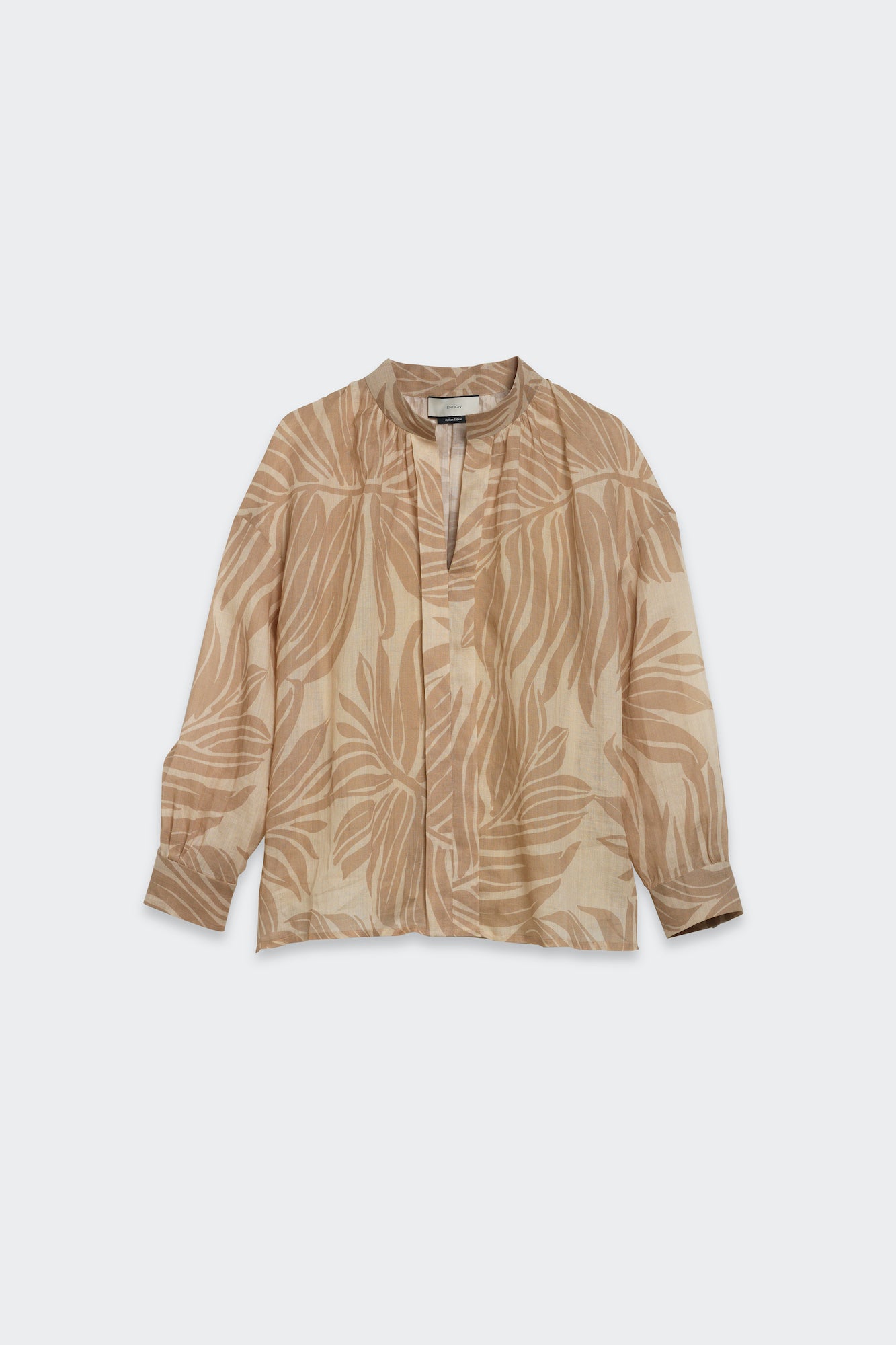 Printed Pleated Blouse
