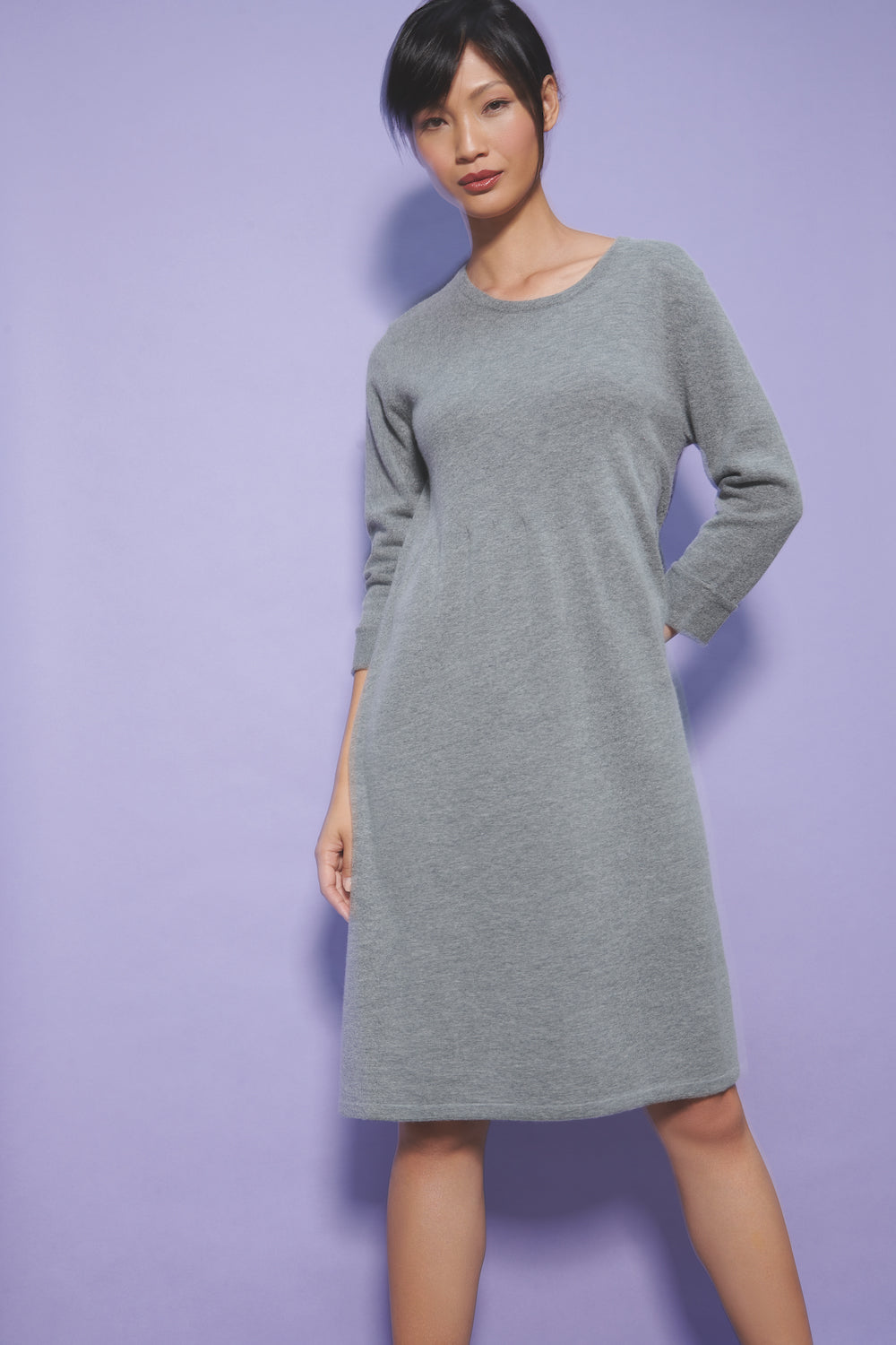 light gathering knit dress main