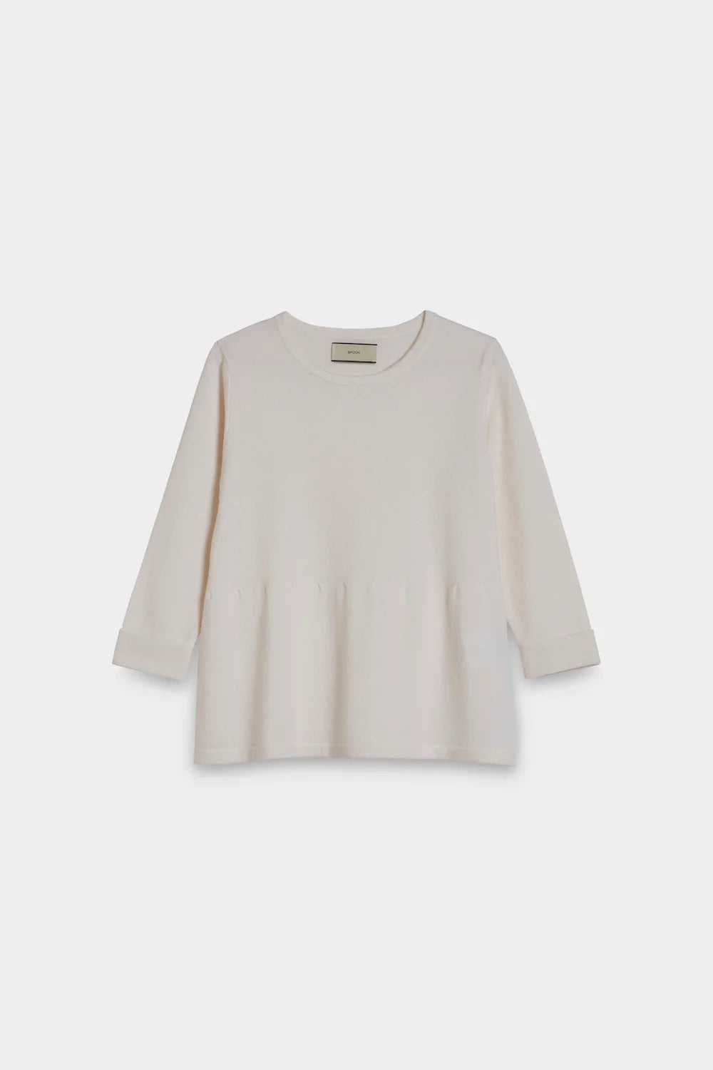 light gathering wool cashmere sweater front