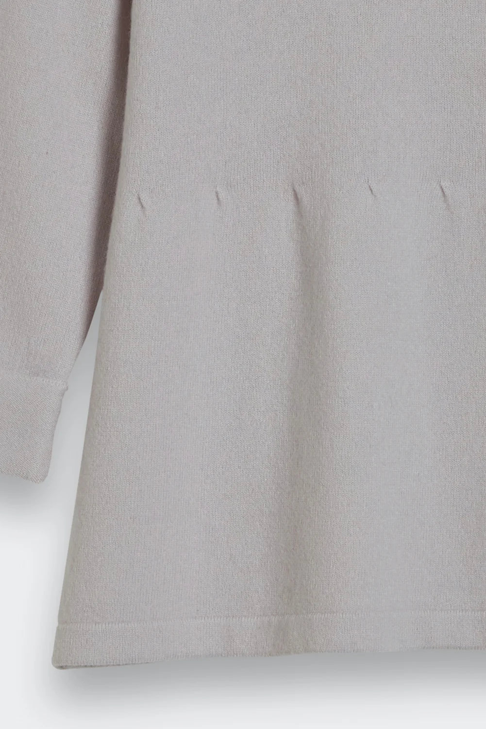 light gathering wool cashmere sweater silver detail