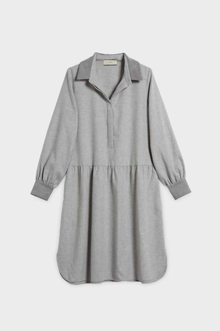Light Ruffle Flannel Dress - SPOON 