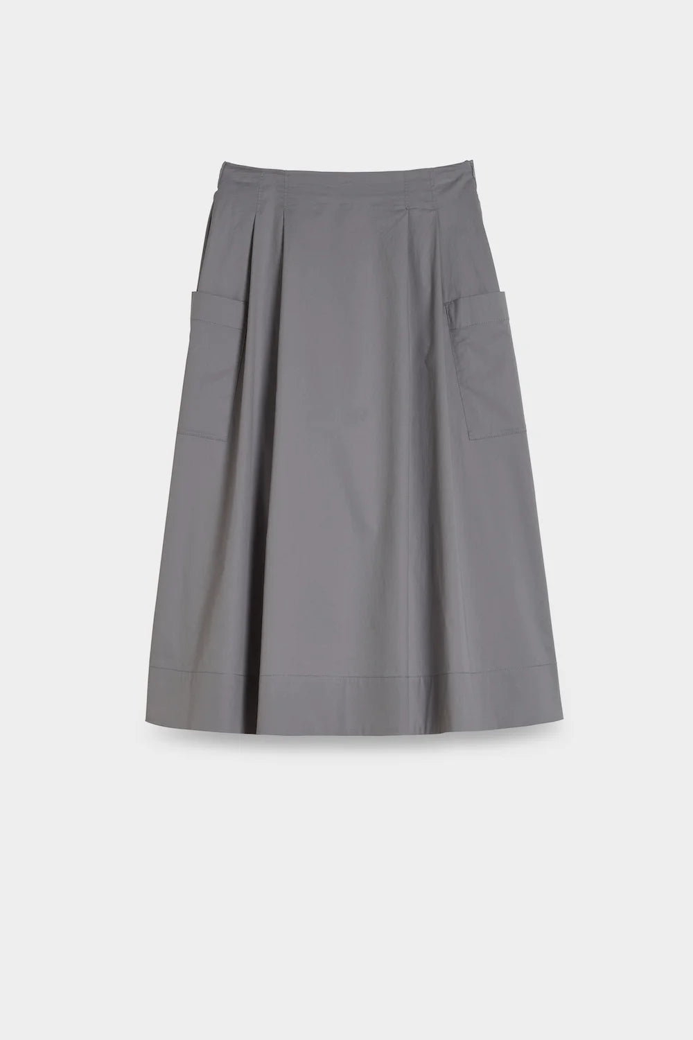 long cargo pleat skirt front