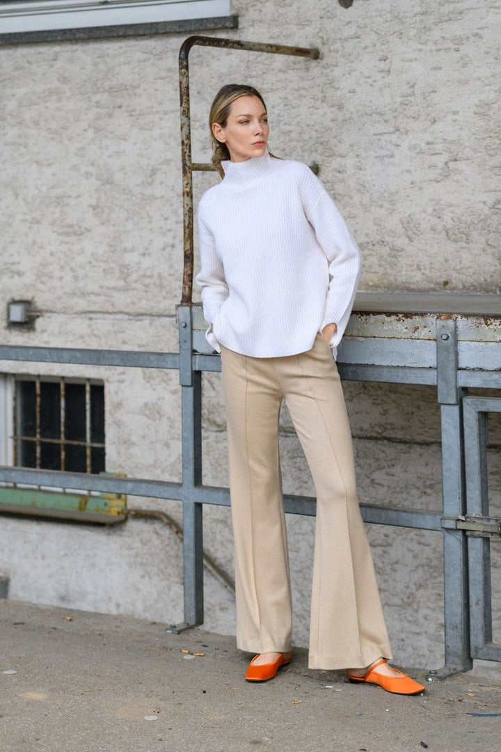 Long Flared Jersey Pants - SPOON