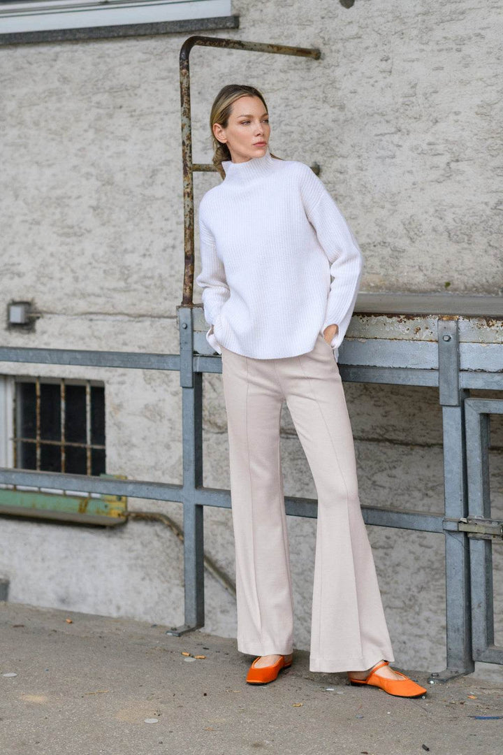 Long Flared Jersey Pants - SPOON