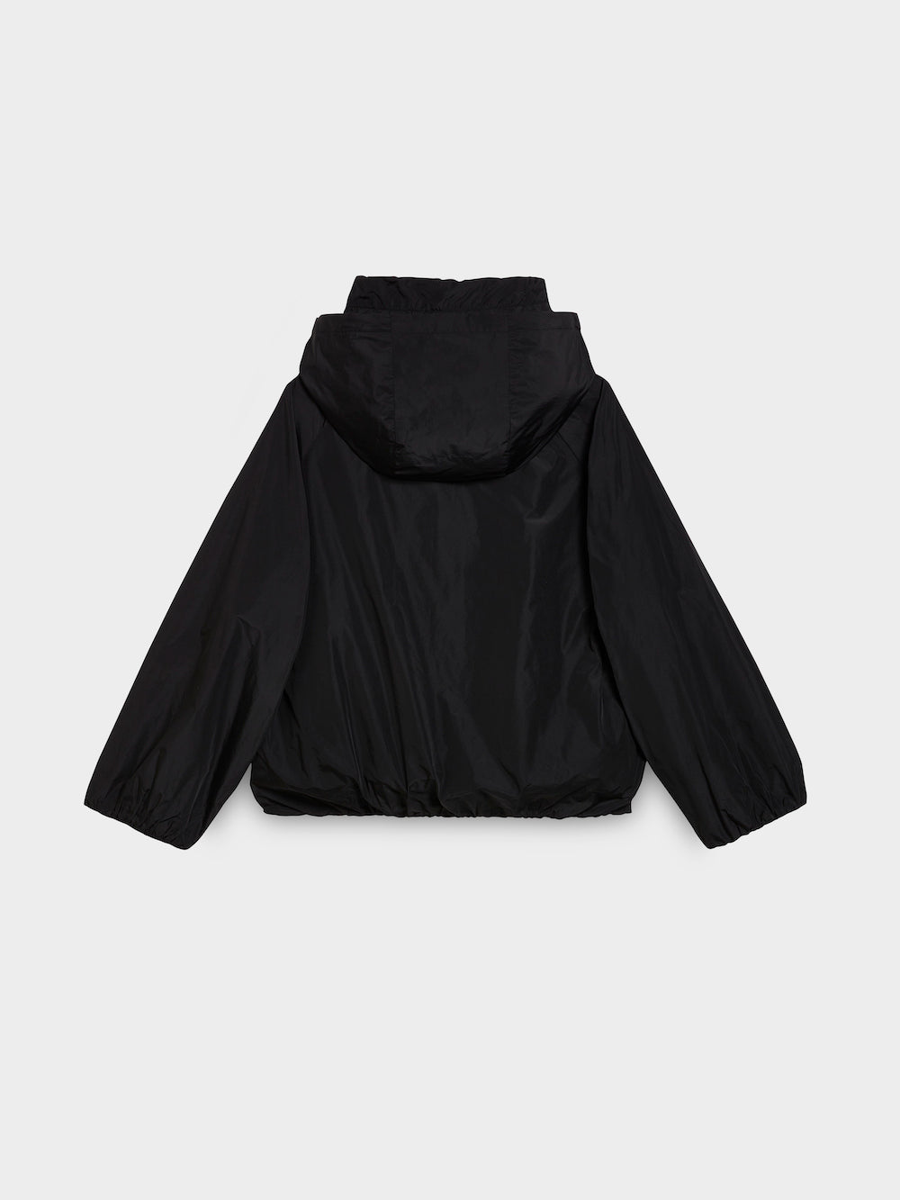 nylon jacket with hood back