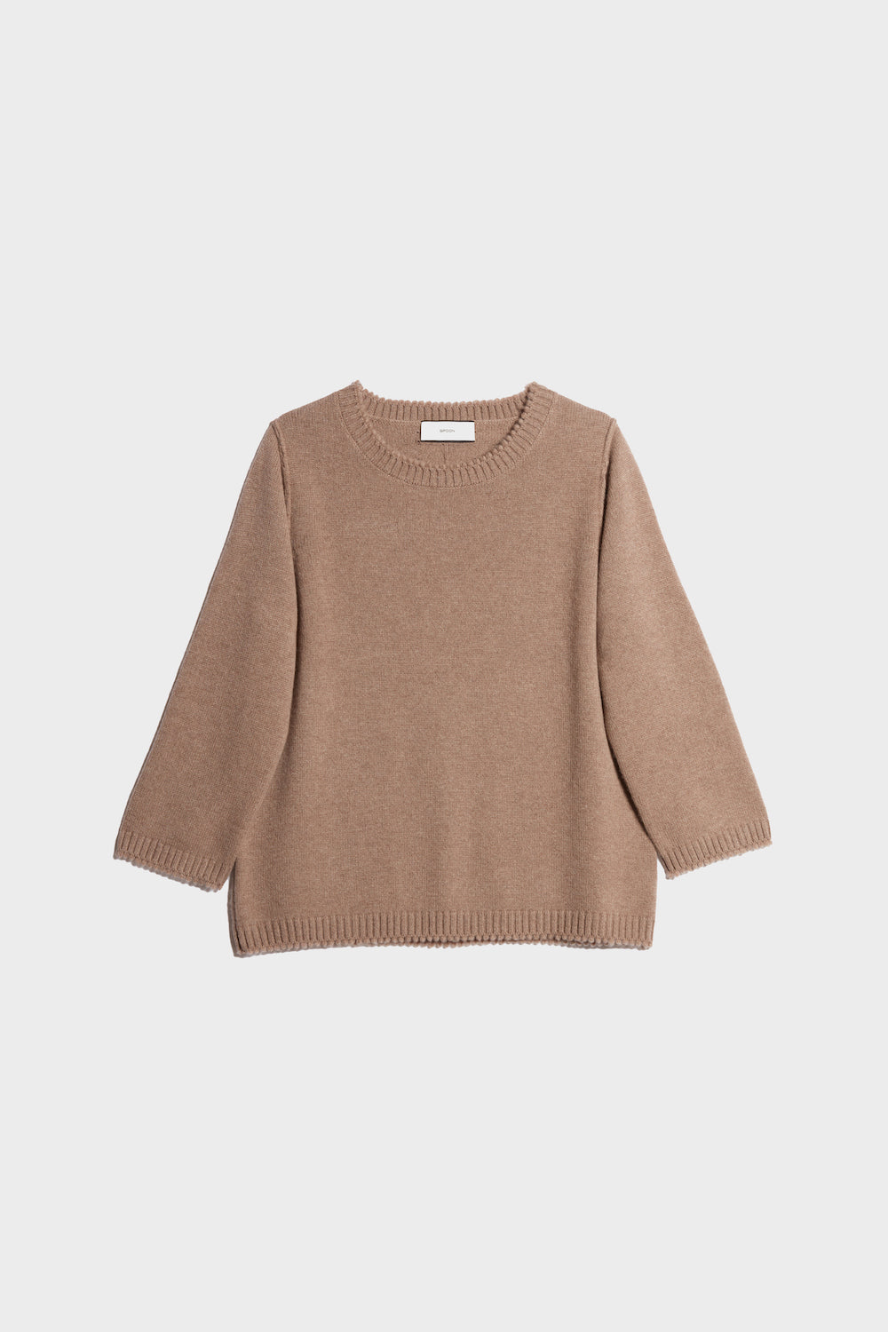 open loops cashmere sweater front