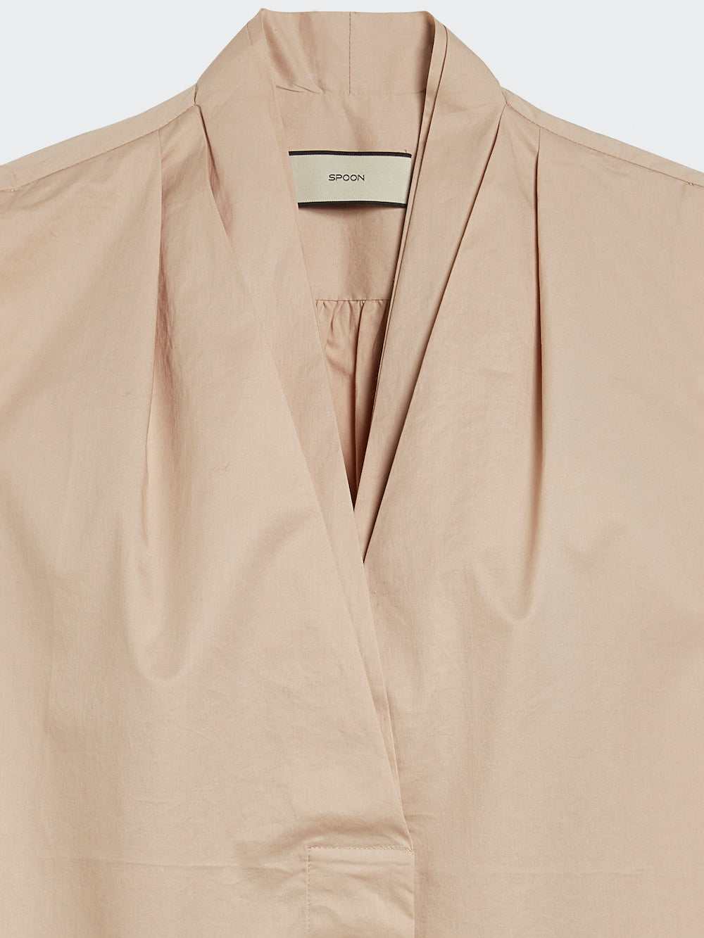 Blouse with V-Neckline and Pleats - SPOON