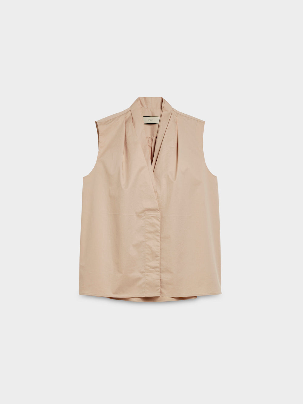 Blouse with V-Neckline and Pleats - SPOON