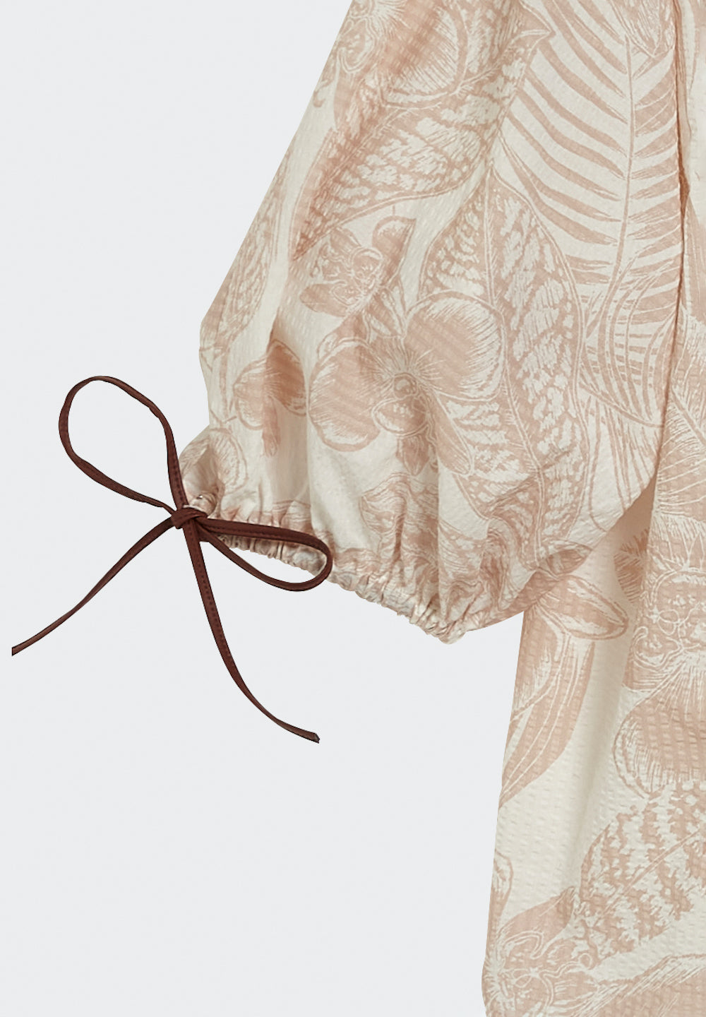 Printed Blouse with Strings - SPOON