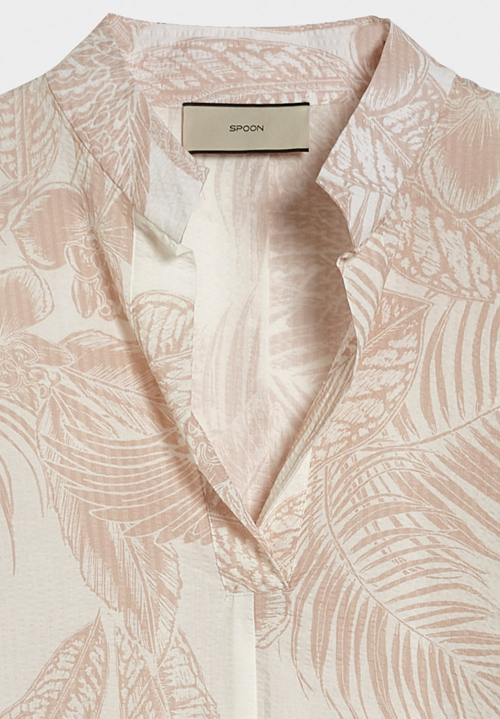 Printed Blouse with Strings - SPOON