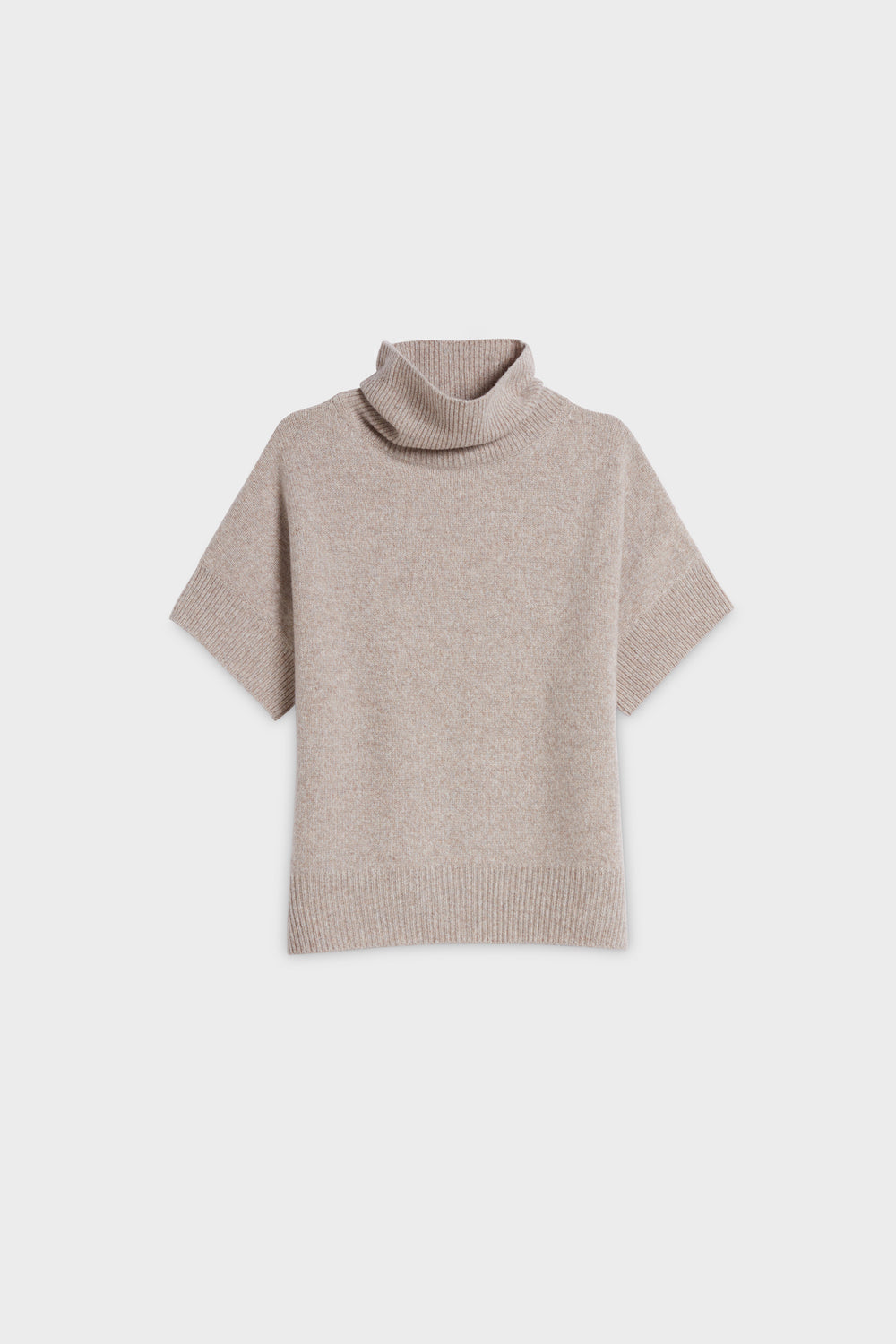 roll neck cashmere sweater front