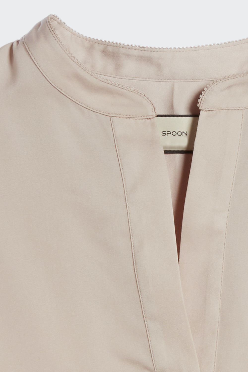 satin blouse detail