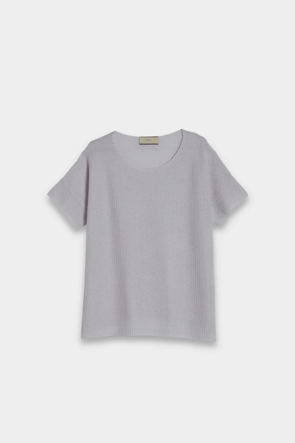 short sleeves cashmere silver front