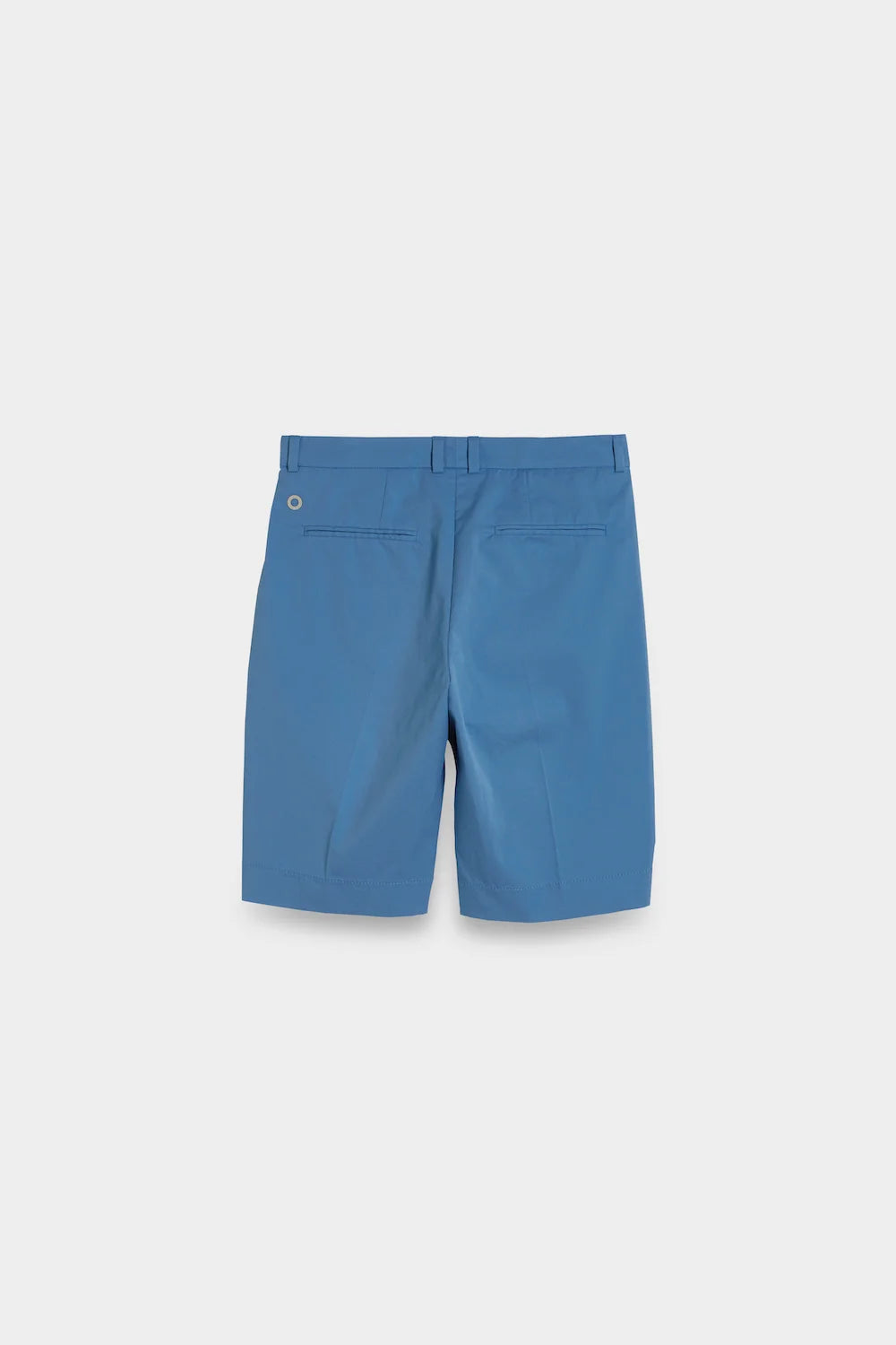 side piping shorts blue back