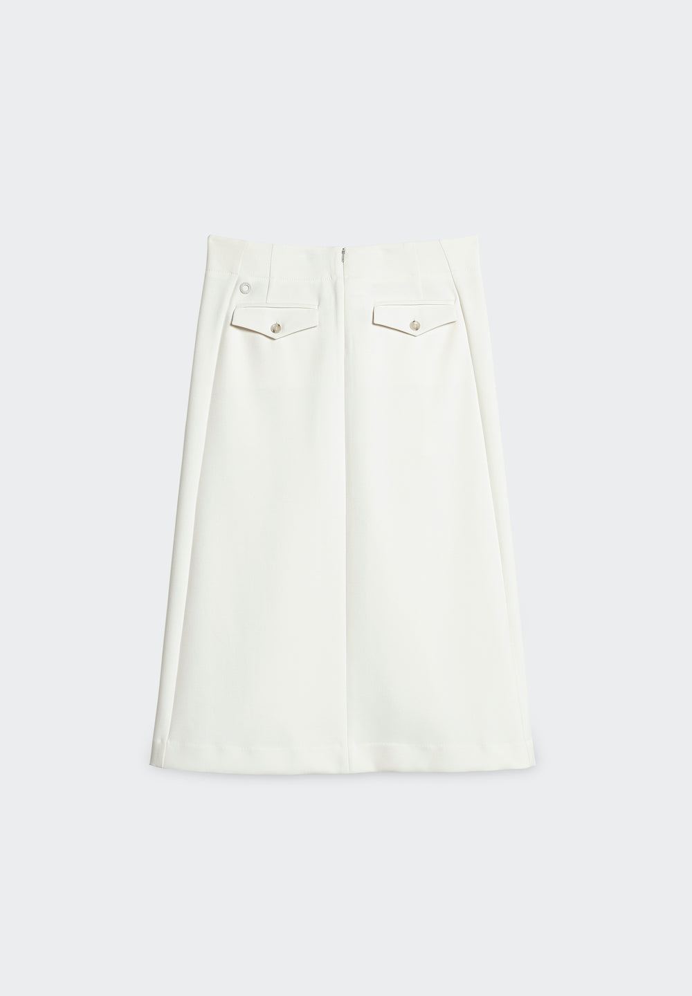 skirt with pleats and belt back