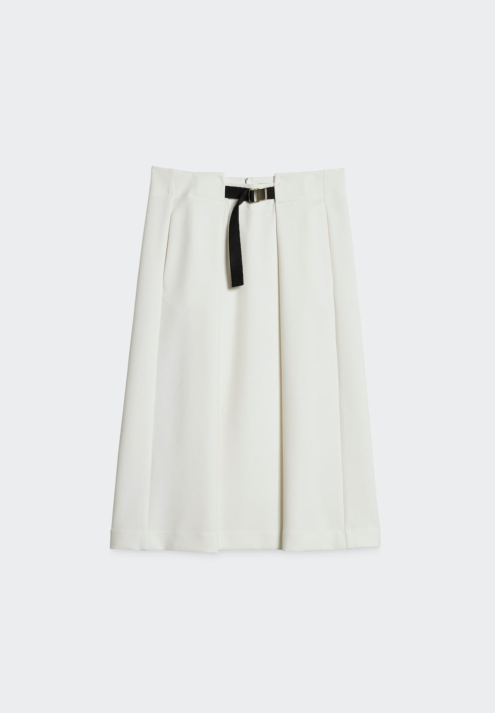 skirt with pleats and belt front