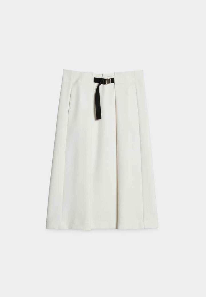 Skirt with Pleats and Belt - SPOON 