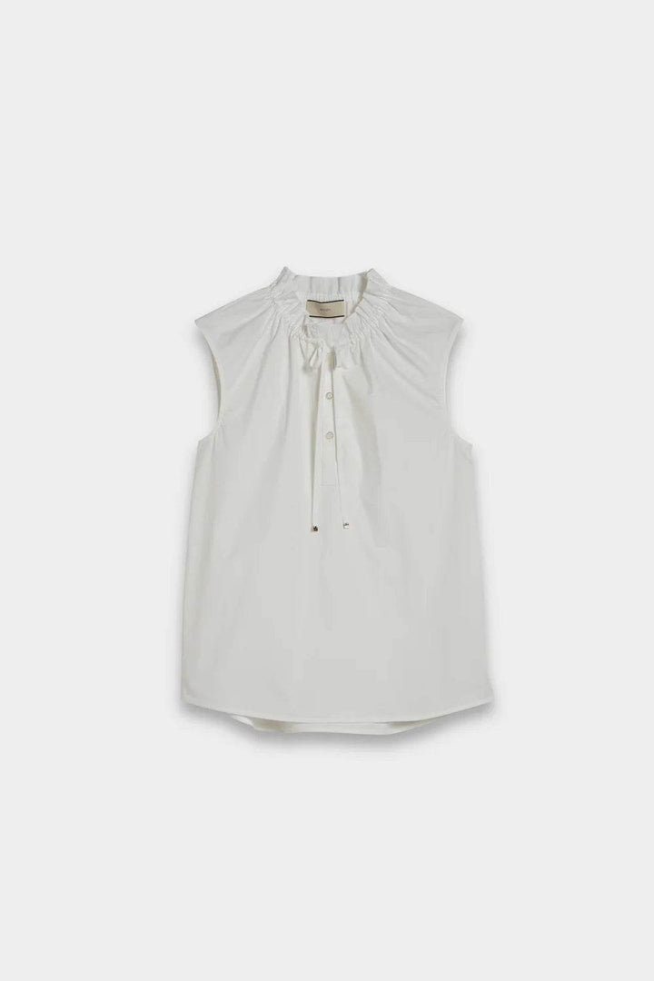 Sleeveless Poplin Blouse - SPOON