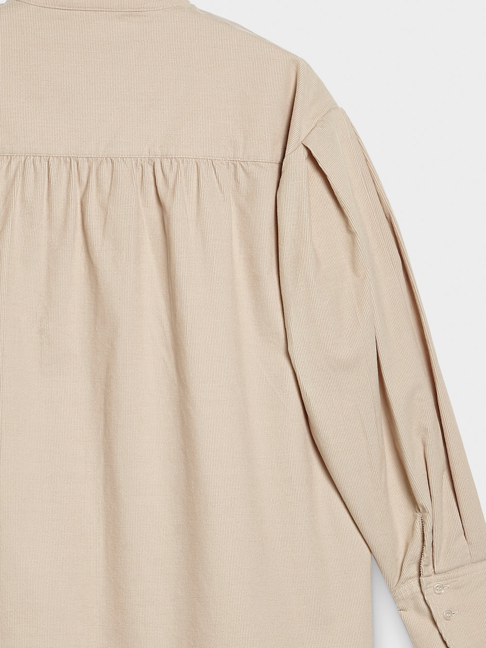 sleeve pleats cord blouse detail back