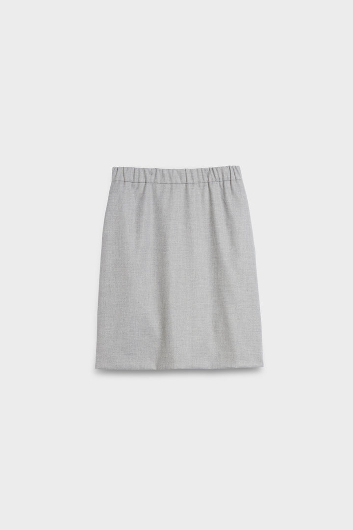 slip on flannel skirt with elastic waistband