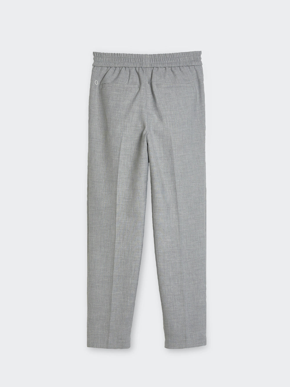 slip on tight pants grey back