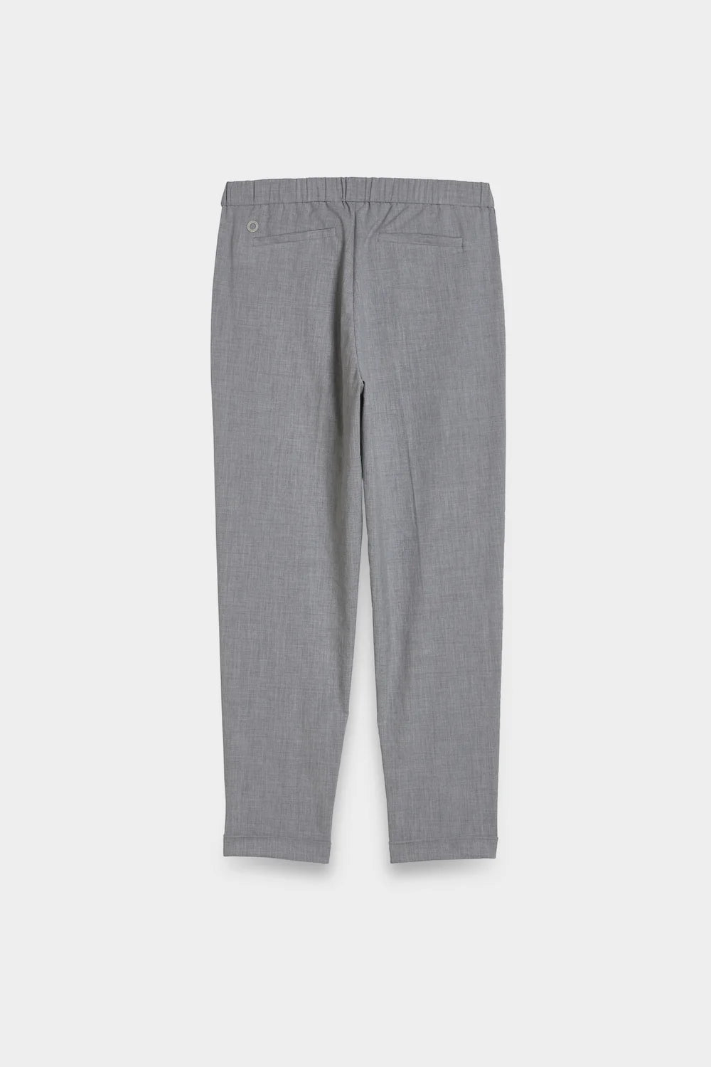 slip-on pants grey back