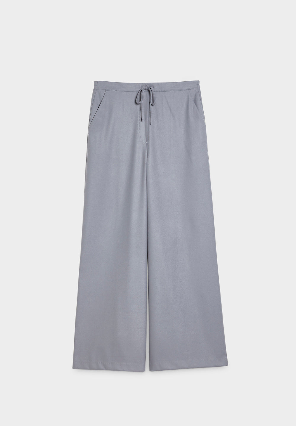  slipover wide flannel pants slate grey