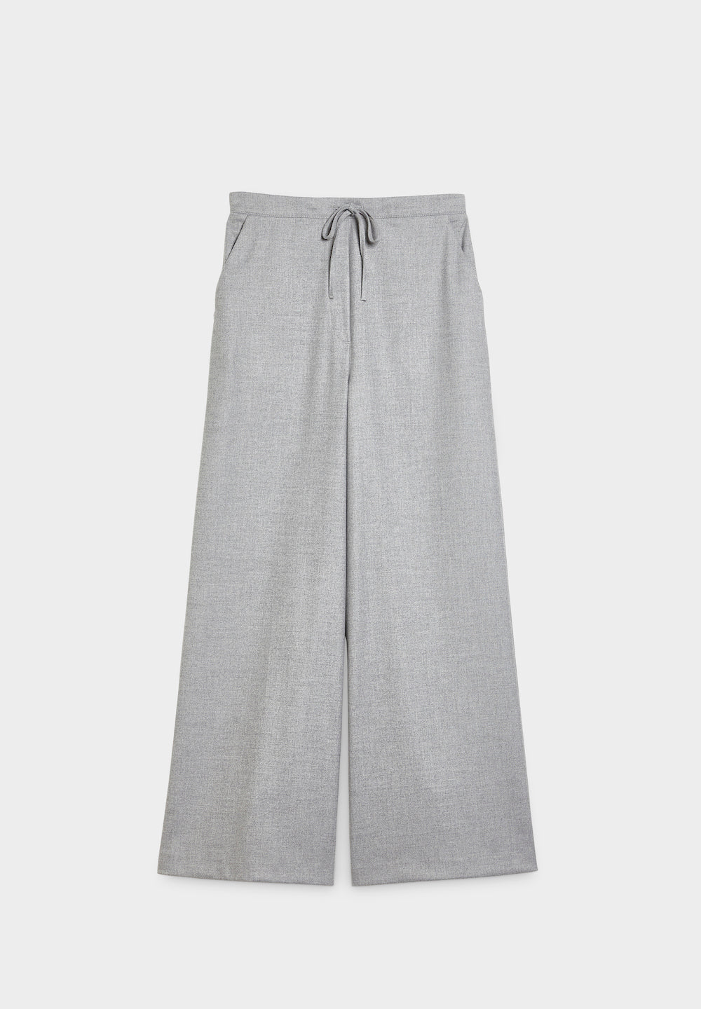 slipover wide flannel pants front